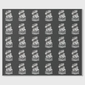 Lijndanserende Leven Funny Country Line Dancer Boo Cadeaupapier (Vlak)