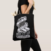 Lijndanserende Leven Funny Country Line Dancer Boo Tote Bag (Dichtbij)