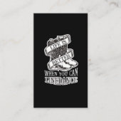 Lijndanserende Leven Funny Country Line Dancer Boo Visitekaartje (Voorkant)