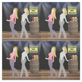 Lijndanserende vrouwen met waarschuwing 4,5-inch v stof