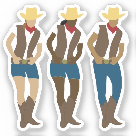 Lijndansers Sticker (Voorkant)