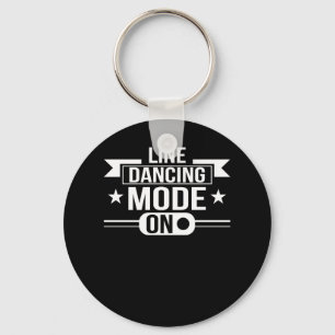 Lijndansmodus On line dansende cadeaus Sleutelhanger