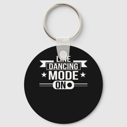 Lijndansmodus On line dansende cadeaus Sleutelhanger (Voorkant)