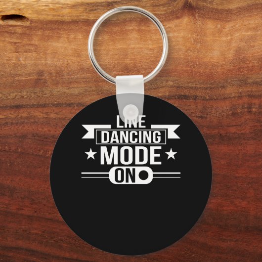 Lijndansmodus On line dansende cadeaus Sleutelhanger (Voorkant)