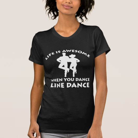 lijndansontwerp t-shirt (Voorkant)