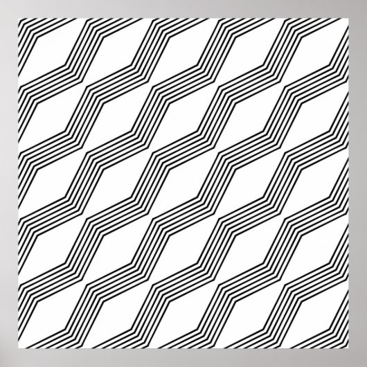 Lijndiagonaal-band Poster (Voorkant)