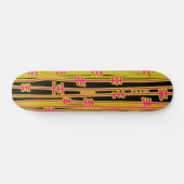 Lijnen Abstract - 02 - Retro Persoonlijk Skateboard (Horizontaal)