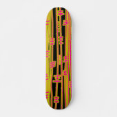 Lijnen Abstract - 02 - Retro Persoonlijk Skateboard (Voorkant)