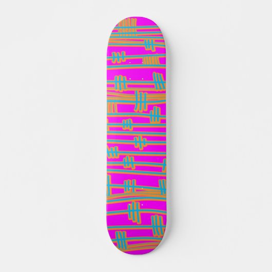Lijnen Abstract Persoonlijk Skateboard (Voorkant)