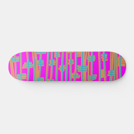 Lijnen Abstract - Retro Skateboard (Horizontaal)