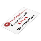 Lijnen Auto & Resort Deurmagneet (wit) Magneet (Linkerzijde)