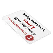 Lijnen Auto & Resort Deurmagneet (wit) Magneet (Rechterzijde)