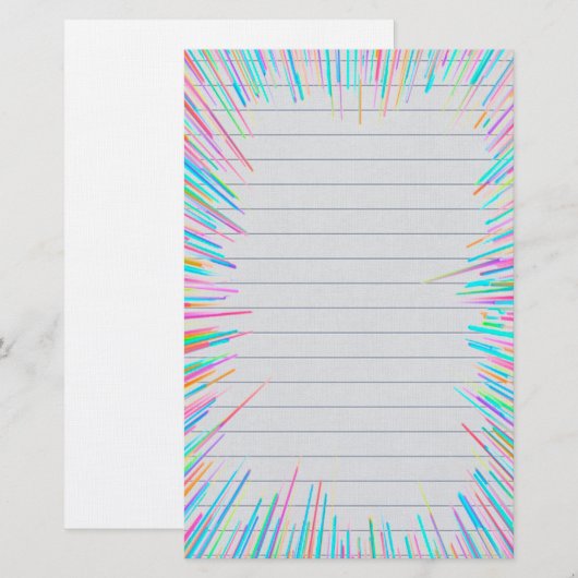 Lijnen Briefpapier (Voorkant / Achterkant)