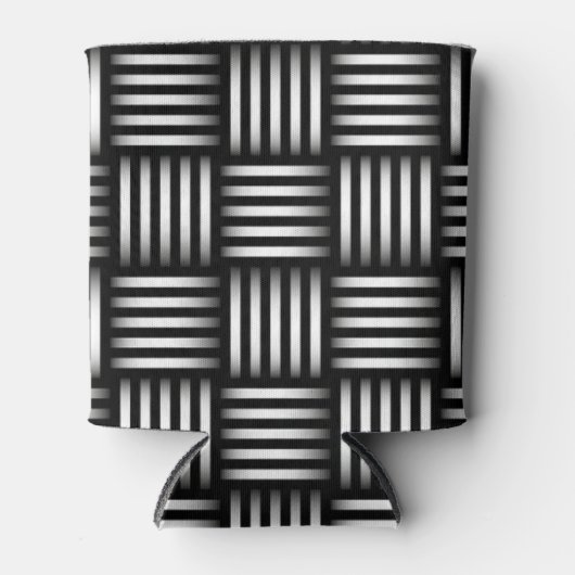 Lijnen die kunst kruisen blikjeskoeler (Voorkant)