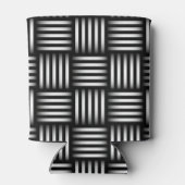 Lijnen die kunst kruisen blikjeskoeler (Achterkant)