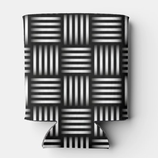 Lijnen die kunst kruisen blikjeskoeler (Achterkant)