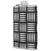 Lijnen die kunst kruisen heupfles (Links)