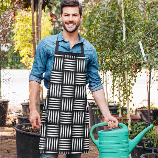 Lijnen die kunst kruisen schort