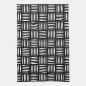 Lijnen die kunst kruisen theedoek (Verticaal)