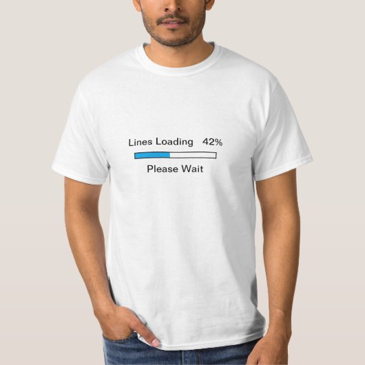 Lijnen die T-Shirt laden (Voorkant)