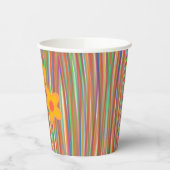 lijnen en bloemen papieren bekers (Links)