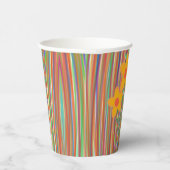 lijnen en bloemen papieren bekers (Rechts)