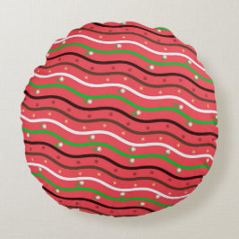 Lijnen en bloemen rond kussen