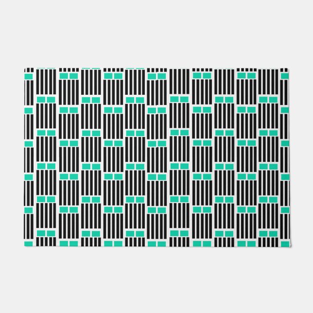 Lijnen en boxen deurmat (Voorkant)