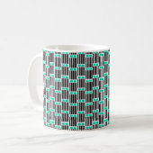 Lijnen en boxen koffiemok (Voorkant links)