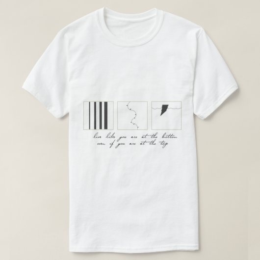 Lijnen en droogtijden t-shirt (Design voorkant)