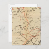 Lijnen en Metallic circuitaansluitingen Briefkaart (Voorkant / Achterkant)