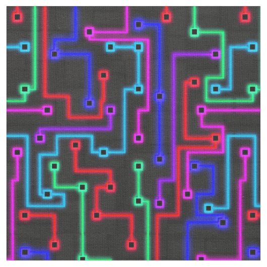 Lijnen en noden - neon stof (Close Up)