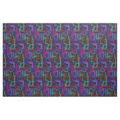Lijnen en noden - neon stof (Fat Quarter)