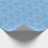 Lijnen en patches patroon in Blauw Gebroken wit BG Cadeaupapier (Hoek)