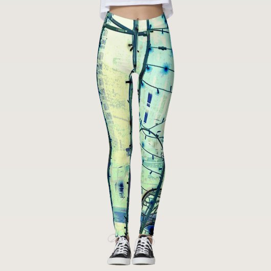 Lijnen en rondingen leggings (Voorkant)