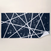 Lijnen en Sterren Badhanddoek (Voorkant)