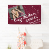 Lijnen en sterren | bewerkbare kleuren | Foto-Afst Spandoek (Insitu)