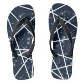 Lijnen en Sterren Flip Flops (Voetbed)