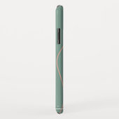 Lijnen Esthetische Groene Achtergrond Pastel Achte Case-Mate iPhone Case (Achterkant/rechts)