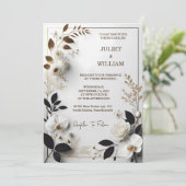 Lijnen Formele Eenvoudige Klassieke Elegante Blank Kaart (Staand voorkant)