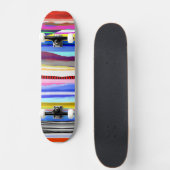 Lijnen geweldig 70's vintage skateboard surf stij (Voorkant)