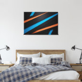 Lijnen in Beweging Canvas Afdruk (Insitu (Slaapkamer))