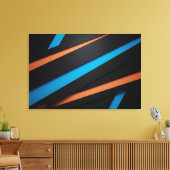 Lijnen in Beweging Canvas Afdruk (Insitu (Woonkamer))
