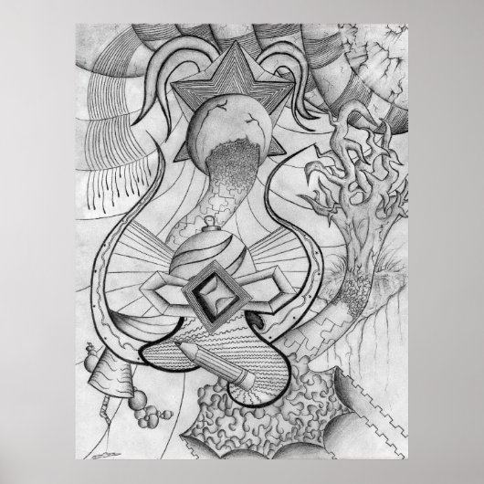 Lijnen in beweging poster (Voorkant)