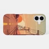 Lijnen in de verte iPhone 16 hoesje (Achterkant horizontaal)