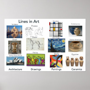 Lijnen in Kunst, Kunstkamer  Poster