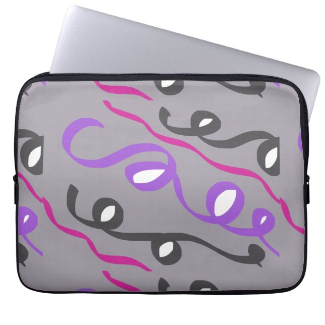 lijnen laptop sleeve (Voorkant)