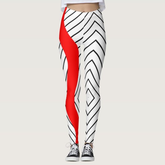Lijnen Leggings (Voorkant)