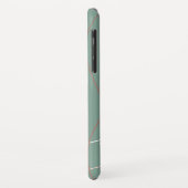 Lijnen met een esthetische groene achtergrond Past Case-Mate iPhone Case (Achterkant/links)