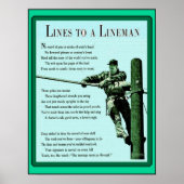 Lijnen met een Lineman  Ma Bell Poster (Voorkant)